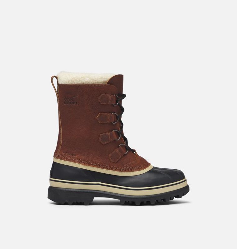 Botas Nieve Sorel Hombre - Caribou™ Wool Marrones Oscuro - 97214-GPRH